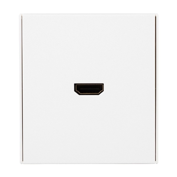 Розетка HDMI Kranz Miele Strong с рамкой жемчуг