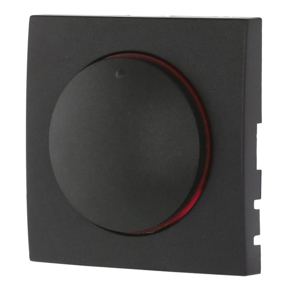 Накладка светорегулятора с красной световой индикацией Экопласт LK60, черный бархат