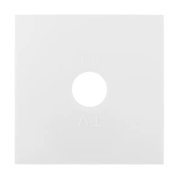 Накладка розетки TV Экопласт LK60, серебристый металлик