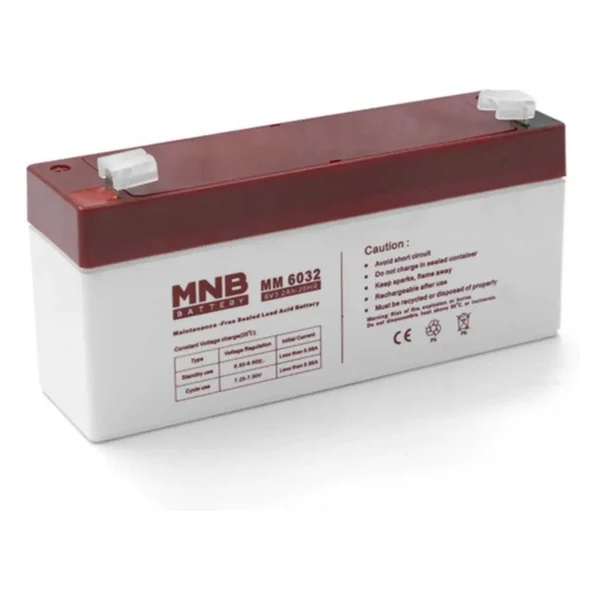 Аккумуляторная батарея свинцово-кислотные MNB Battery MM 6032 AGM 3.2Ач 6В
