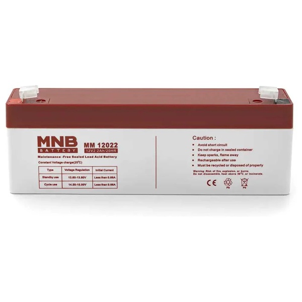 Аккумуляторная батарея свинцово-кислотные MNB Battery MM 12022 AGM 2.3Ач 12В
