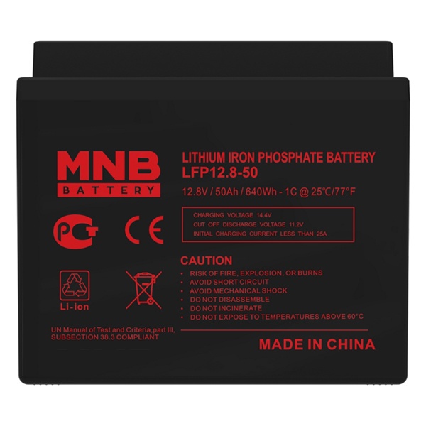 Аккумуляторная батарея LiFePO4 MNB Battery LFP-12.8-50 12В 50Ач