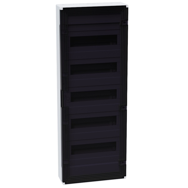 Щит навесной КЭАЗ OptiBox Pro 60-NKR-IP40 60 (5x12) модулей прозрачная черная дверца IP40 (электрический шкаф)