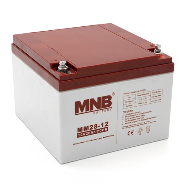 Аккумуляторная батарея свинцово-кислотные MNB Battery MM 28-12 AGM 28Ач 12В