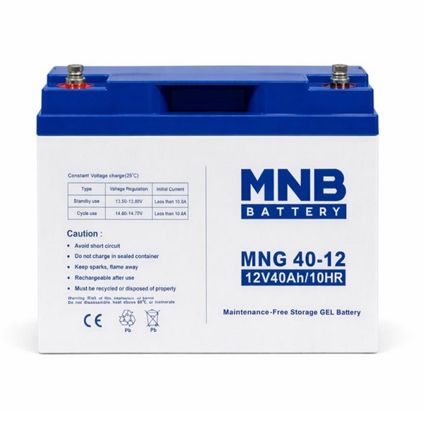 Аккумуляторная батарея свинцово-кислотные MNB Battery MNG 40-12 GEL 40Ач 12В