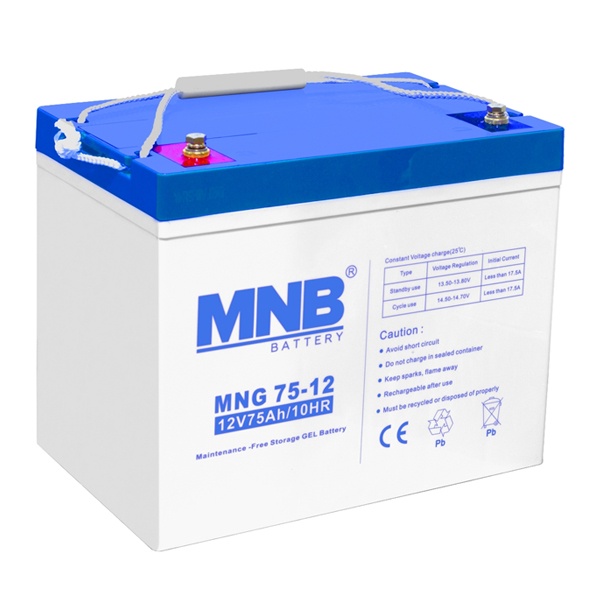 Аккумуляторная батарея свинцово-кислотные MNB Battery MNG 75-12 GEL 75Ач 12В