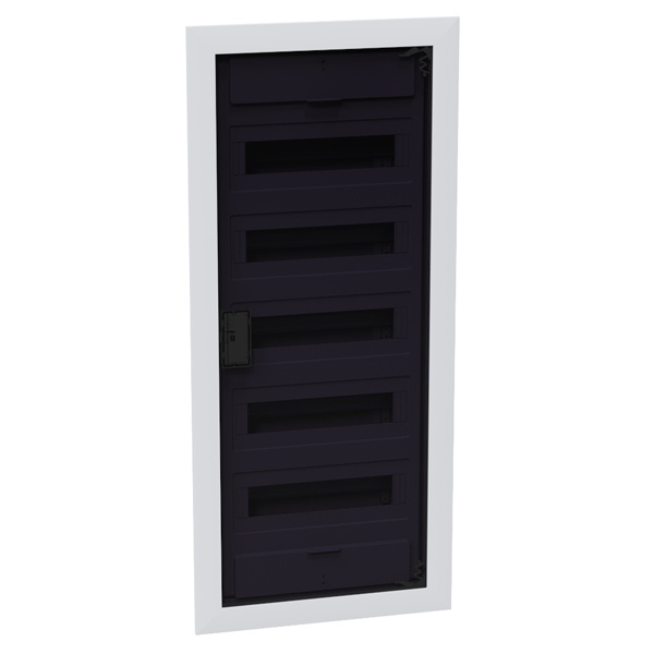 Щит встраиваемый КЭАЗ OptiBox Pro 60-VKR-IP40 60 (5x12) модулей прозрачная черная дверца IP40