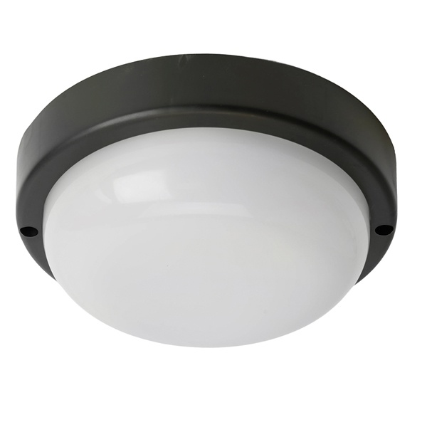 Светильник светодиодный пылевлагозащищённый AL3005 12W 6500K 960Lm IP65 пластик, круглый черный