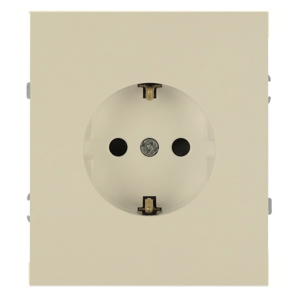 Розетка с заземлением ЭРА Arktik 16-2101-02 2P+E Schuko 16А-250В слоновая кость (бежевый)