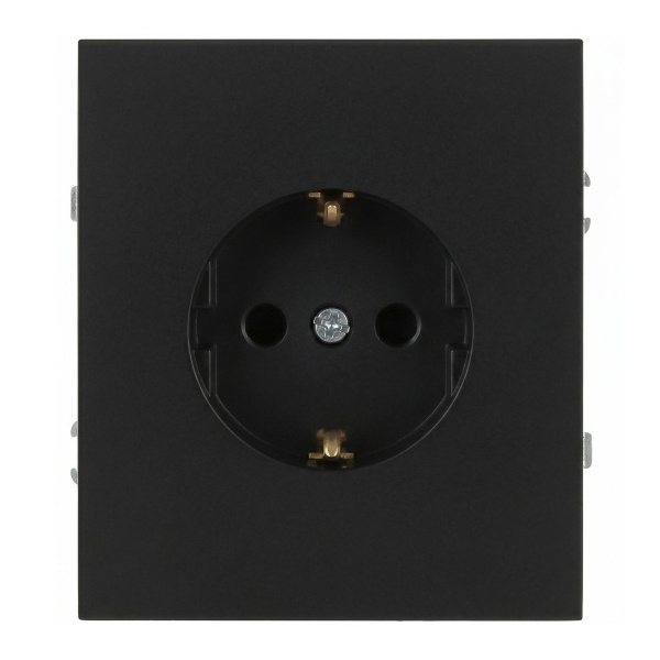 Розетка с заземлением ЭРА Arktik 16-2101-05 2P+E Schuko 16А-250В антрацит