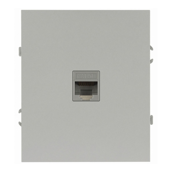 Розетка информационная ЭРА Arktik 16-3107-03 RJ45 алюминий