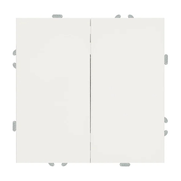 Двухклавишная кнопка Stekker Эмили RSW10-5113-01 10A, белый фарфор