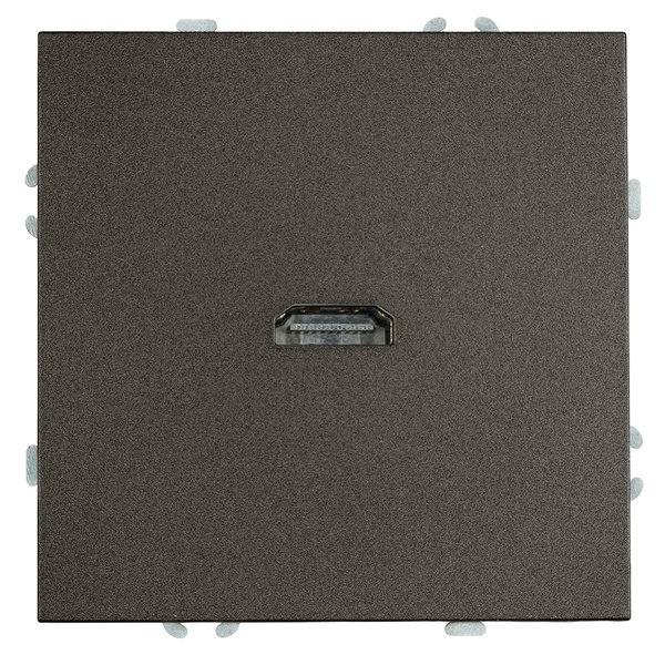 Розетка HDMI Stekker Эмили RST00-5118-09 Type A, антрацит