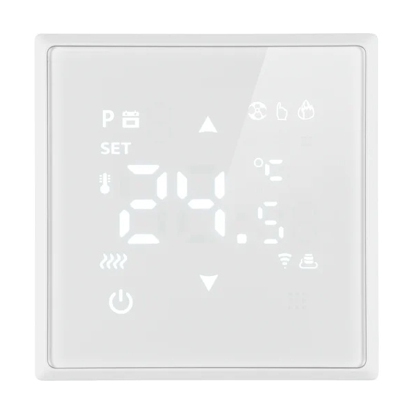 Терморегулятор Wi-Fi Stekker Эмили RSW00-5119-01 3500Вт с датчиком 3м, белый фарфор