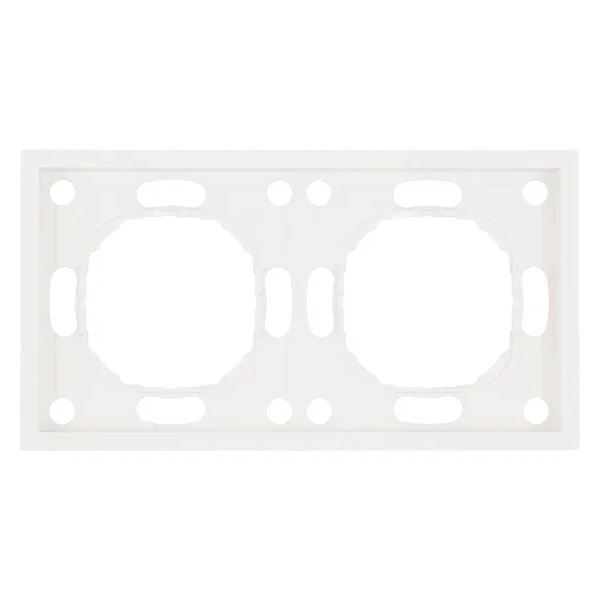 Рамка Stekker Эмили PFR00-5002-01 2 поста, белый фарфор