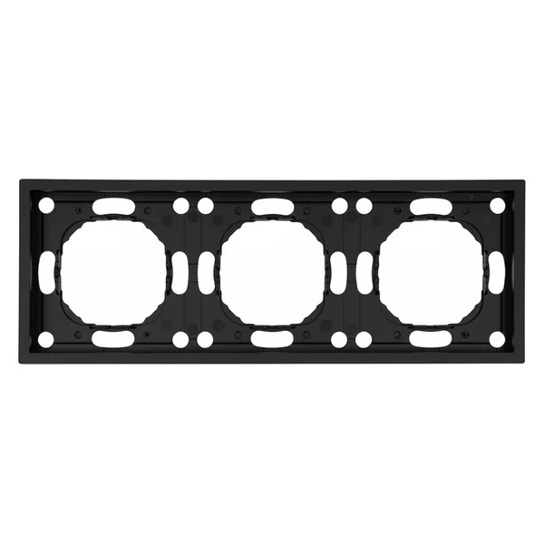 Рамка Stekker Эмили PFR00-5003-05 3 поста, черный уголь