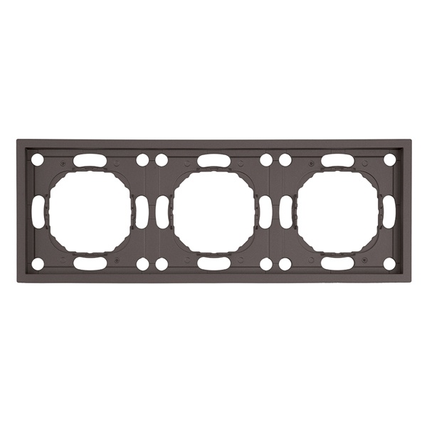 Рамка Stekker Эмили PFR00-5003-09 3 поста, антрацит