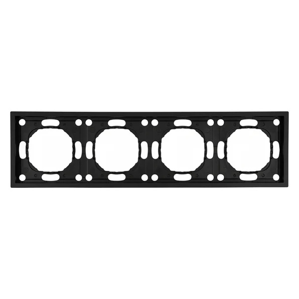Рамка Stekker Эмили PFR00-5004-05 4 поста, черный уголь