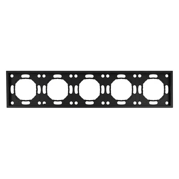 Рамка Stekker Эмили PFR00-5005-05 5 постов, черный уголь