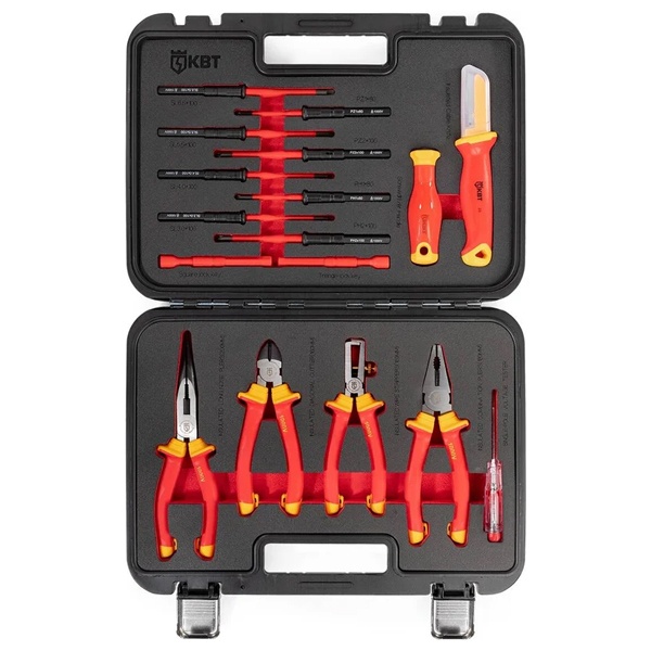 Набор диэлектрического инструмента КВТ НИИ-02 Профи для работ под напряжением до 1000 В