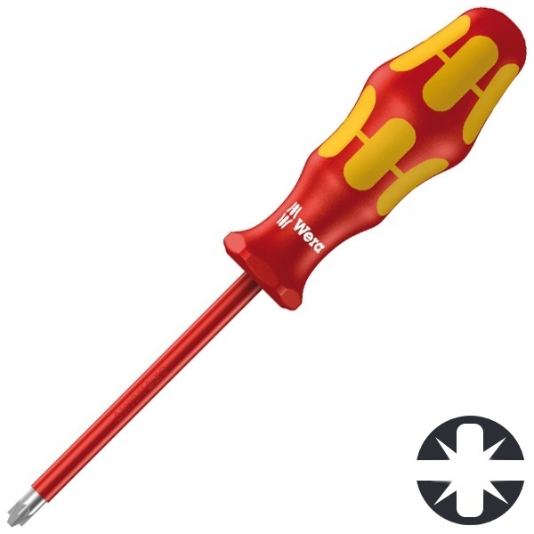 Отвёртка Wera диэлектрическая PlusMinus, 1 x 80 мм 165 i PZ/S SB VDE