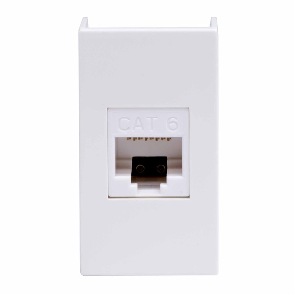 Розетка компьютерная DKC Viva RJ-45 кат.6A 1 модуль 8P8C белая
