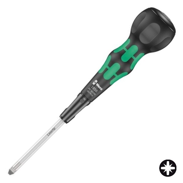 Отвёртка крестовая Wera Pozidriv PZ 2 x 100 мм шарообразная рукоятка Ball-Grip