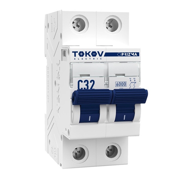 Выключатель автоматический модульный Tokov Electric Prizma 2п C32А 6кА
