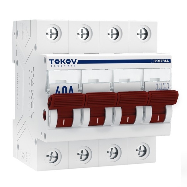 Выключатель нагрузки модульный Prizma Tokov Electric 4п 40А (рубильник)