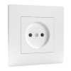 Розетка без заземления в сборе Tokov Electric Pixel 16А IP20 айс