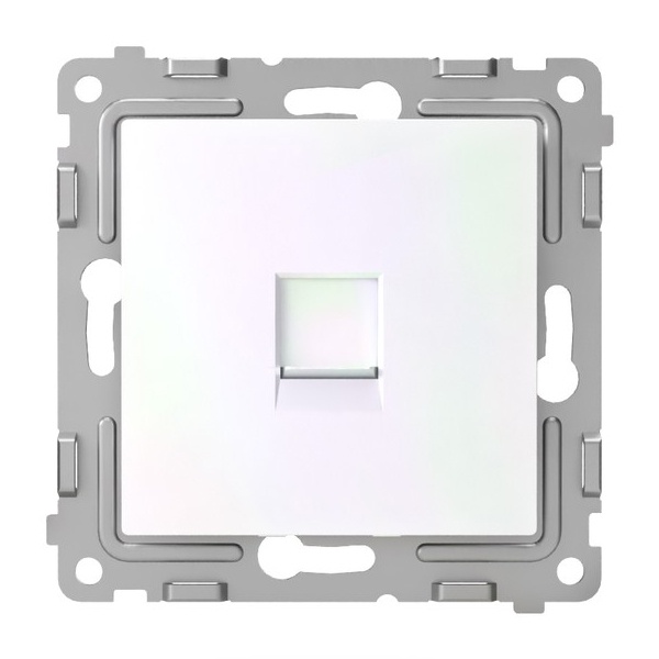 Розетка телефонная Tokov Electric Pixel RJ11 перламутр
