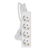 Удлинитель Tokov Electric Light 4х2P+PE 10А кабель 5м 3х1,5мм2 белый
