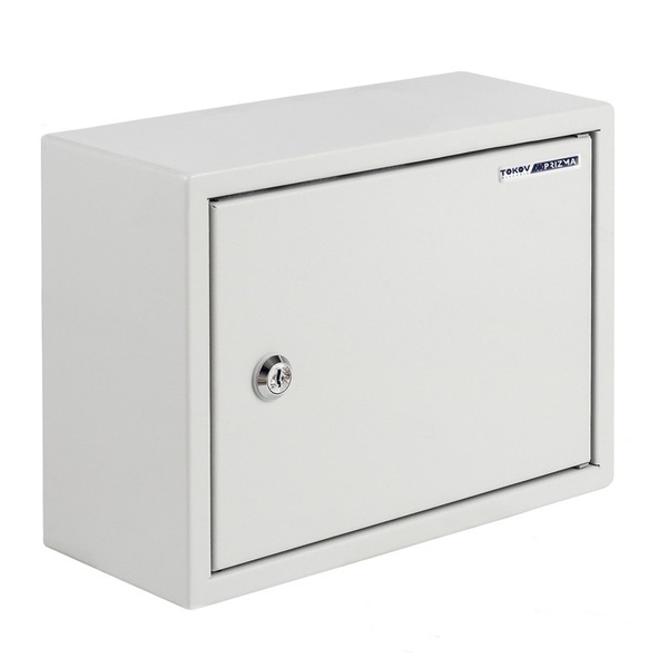 Щит металлический навесной Tokov Electric Prizma ЩРн-12 12м 220х300х120 с Din-рейкой IP31 серый