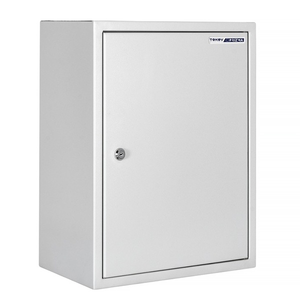 Щит металлический навесной Tokov Electric Prizma ЩМП-2 510х400х220 с монтажной панелью IP31 серый