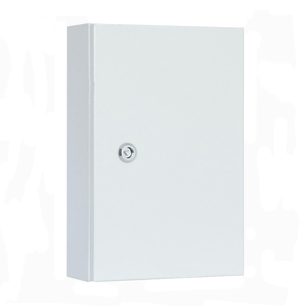 Щит металлический навесной Tokov Electric Prizma ЩРн-18 18м 390х255х120 с Din-рейкой IP54 серый