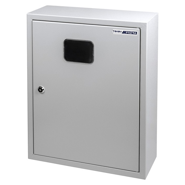 Щит металлический Tokov Electric ЩУРн-3/24 500х400х160 на 3-ф счетчик и 24м навесной IP31 серый