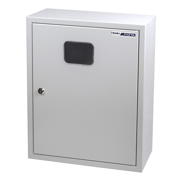 Щит металлический Tokov Electric ЩУРн-3/30 500х400х160 на 3-ф счетчик и 30м навесной IP31 серый