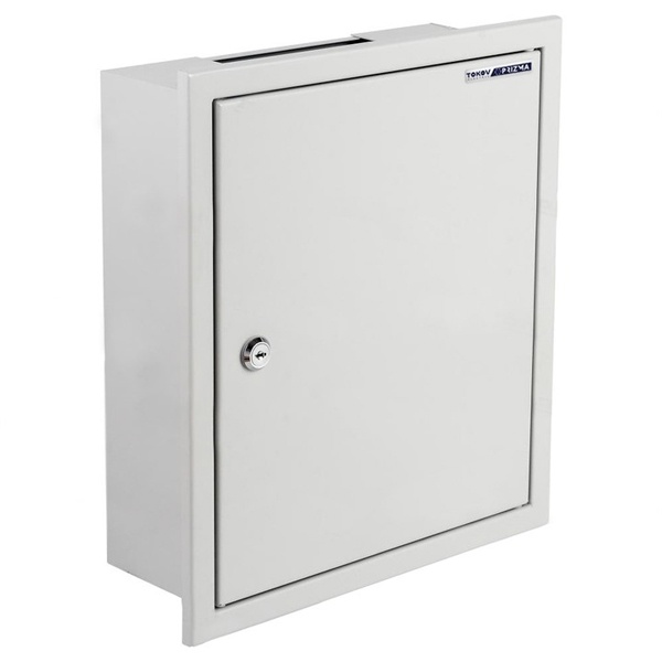Щит металлический встраиваемый Tokov Electric Prizma ЩРв-24 24м 390х340х120 с Din-рейкой IP31 серый