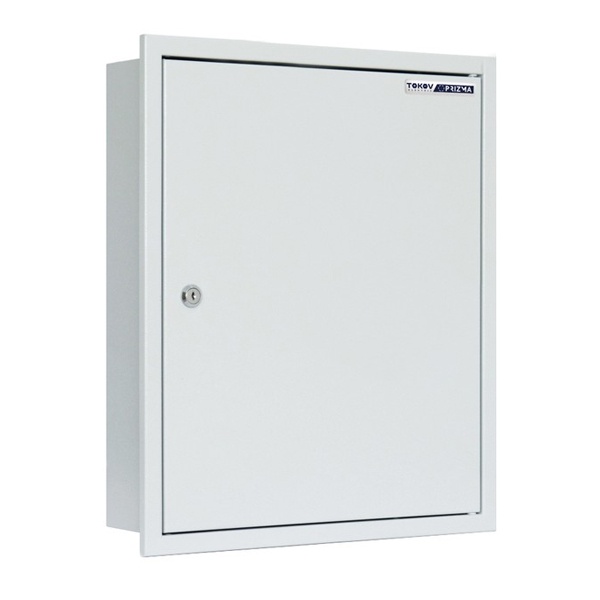 Щит металлический встраиваемый Tokov Electric Prizma ЩРв-54 54м 520х440х120 с Din-рейкой IP31 серый