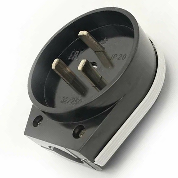 Комплект розетки с вилкой для открытой проводки Tokov Electric РШ-ВШ 32А 250В 2P+PE черный