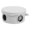 Коробка распаячная Tokov Electric 85х40 мм для о/п 4 ввода IP54 серая