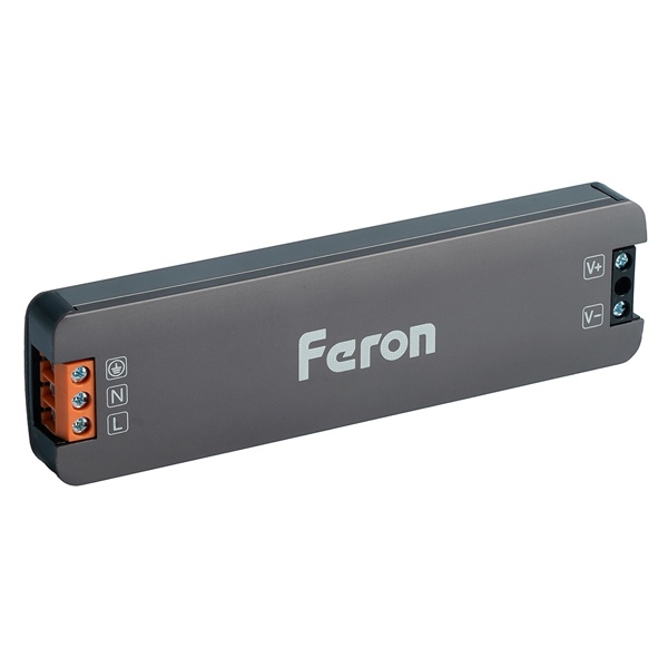 Блок питания для светодиодной ленты Feron LB010 72W 24V IP20 123x33.8x13mm (драйвер)