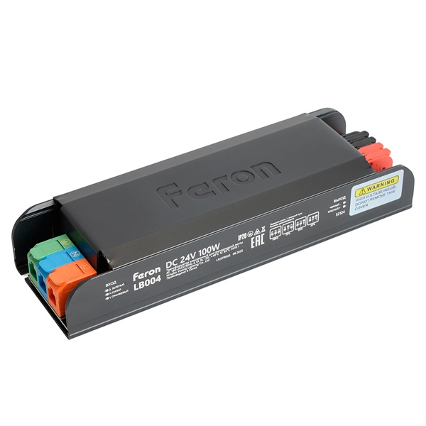 Блок питания для светодиодной ленты Feron LB004 100W 24V IP20 с плавным пуском, диммируемый