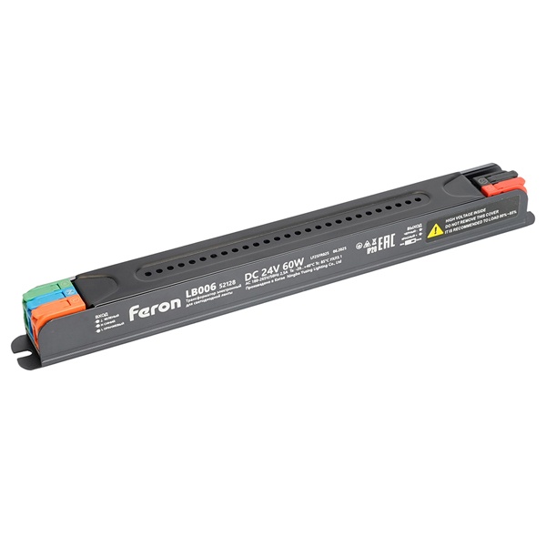 Блок питания для светодиодной ленты Feron LB006 60W 24V IP20 диммируемый