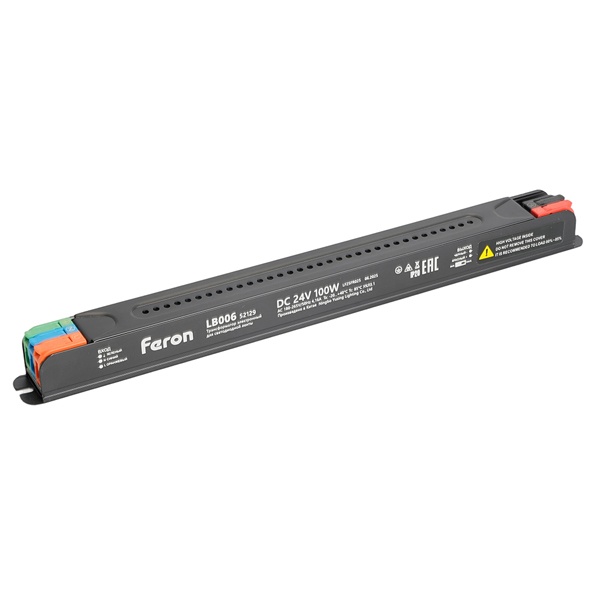 Блок питания для светодиодной ленты Feron LB006 100W 24V IP20 диммируемый