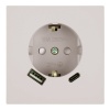 Розетка с заземлением со шторками Stekker Мия RST16-3119-08 16A USB тип A и C, пудровый жемчуг