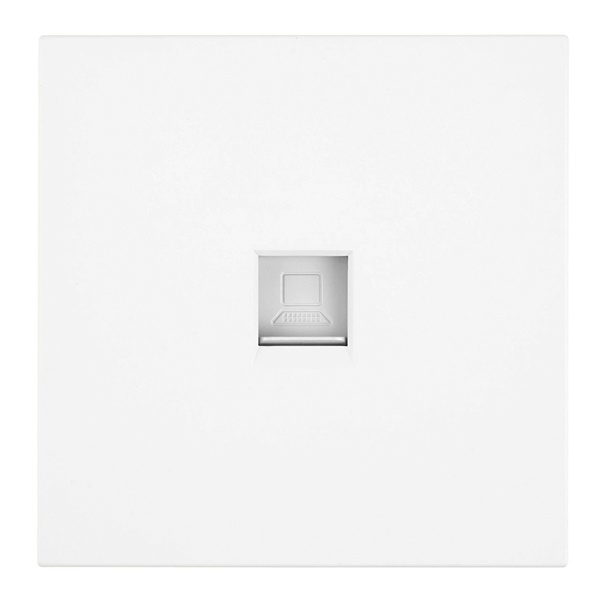 Розетка компьютерная Stekker Мия RST00-3117-01 RJ-45 кат.5e, белая магнолия