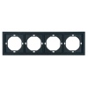 Рамка Stekker Мия PFR00-3004-05 4 поста, черный бархат