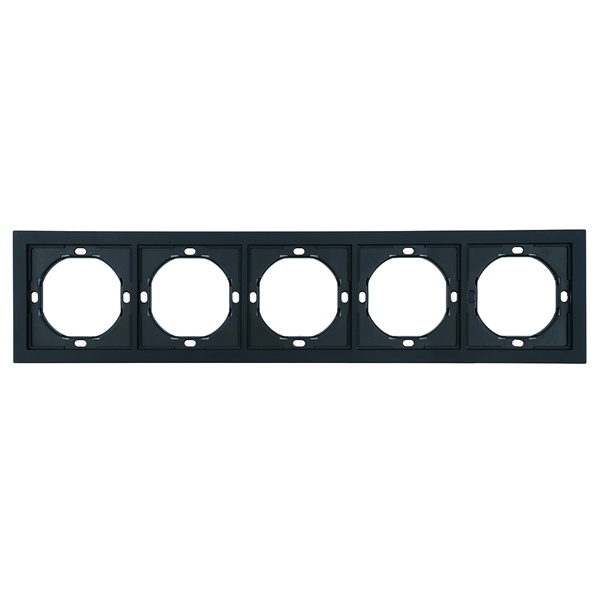 Рамка Stekker Мия PFR00-3005-05 5 постов, черный бархат