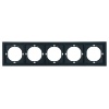 Рамка Stekker Мия PFR00-3005-05 5 постов, черный бархат